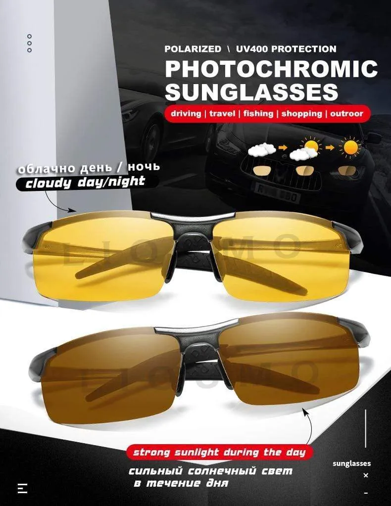 Anti-Glare Tag Nachtsichtbrille für Autofahrer Männer Polarisierte Sonnenbrille Photochrome Fahrerbrille Brille zonnebril heren