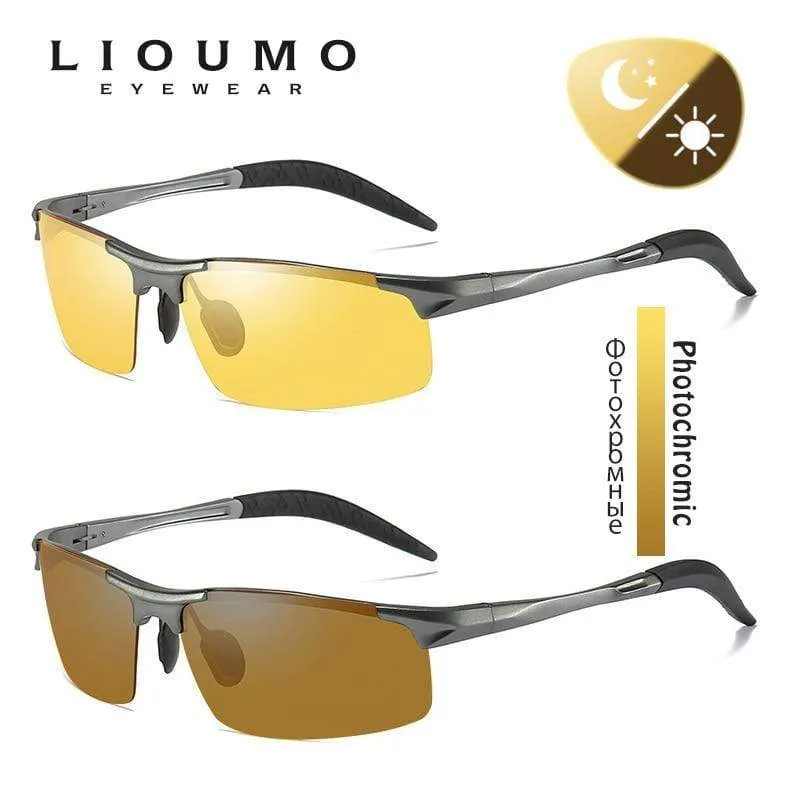Anti-Glare Tag Nachtsichtbrille für Autofahrer Männer Polarisierte Sonnenbrille Photochrome Fahrerbrille Brille zonnebril heren