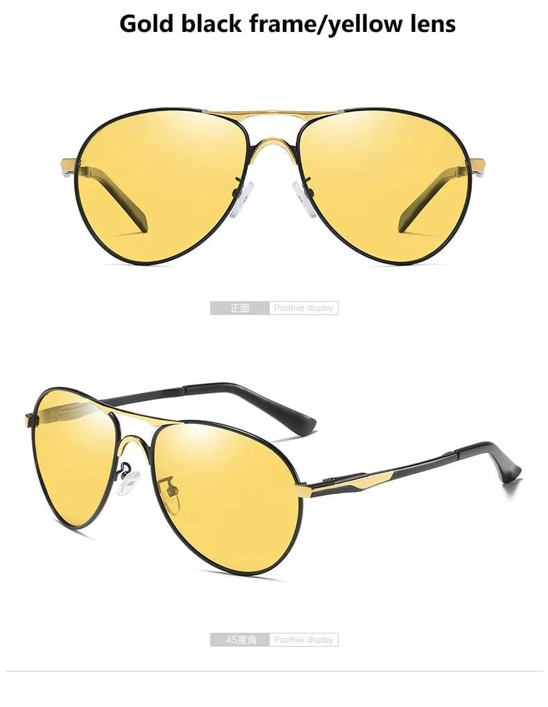 Sonnenbrillen für Männer, polarisierte Sonnenbrillen für den Tag und die Nacht, fürs Autofahren, mit Tag- und Nachtsicht, gafas de sol