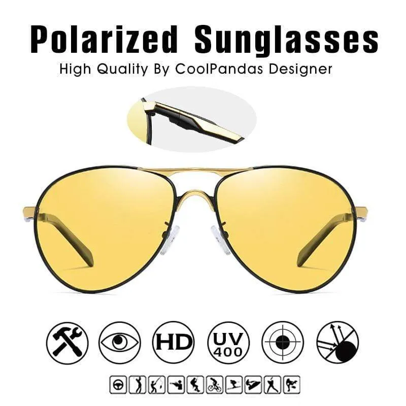Sonnenbrillen für Männer, polarisierte Sonnenbrillen für den Tag und die Nacht, fürs Autofahren, mit Tag- und Nachtsicht, gafas de sol