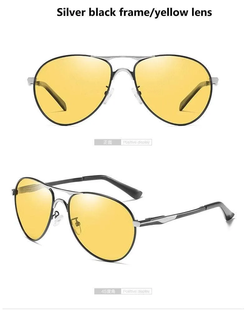 Sonnenbrillen für Männer, polarisierte Sonnenbrillen für den Tag und die Nacht, fürs Autofahren, mit Tag- und Nachtsicht, gafas de sol
