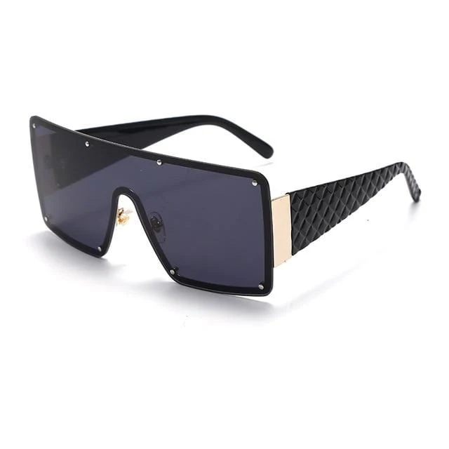 Quadratische Sonnenbrille Frauen Mode Übergroße Metallrahmen Vintage Brille Männer Schattierungen Retro Farbverläufe Oculos UV400