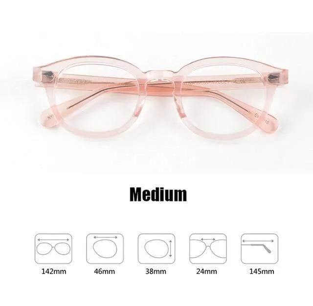 Männer Frauen Computer Brille Runde Transparente Brille Marke Design Acetat Stil Vintage Rahmen sq004