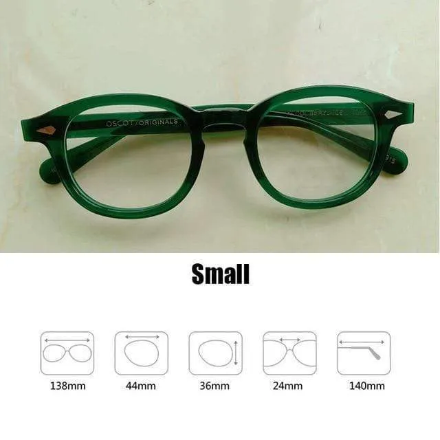 Männer Frauen Computer Brille Runde Transparente Brille Marke Design Acetat Stil Vintage Rahmen sq004