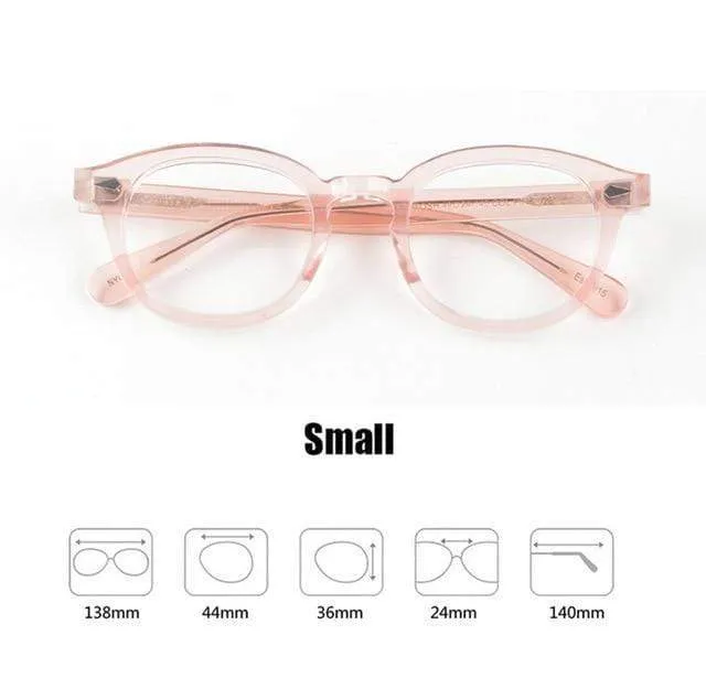 Männer Frauen Computer Brille Runde Transparente Brille Marke Design Acetat Stil Vintage Rahmen sq004