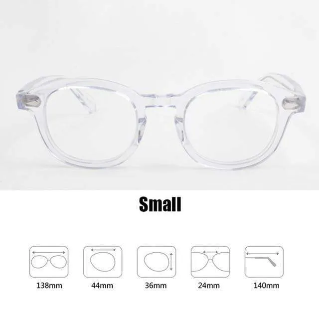 Männer Frauen Computer Brille Runde Transparente Brille Marke Design Acetat Stil Vintage Rahmen sq004