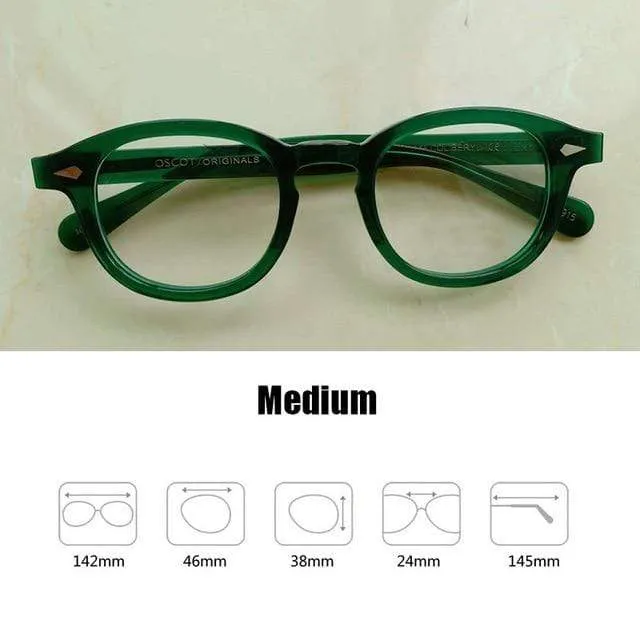 Männer Frauen Computer Brille Runde Transparente Brille Marke Design Acetat Stil Vintage Rahmen sq004