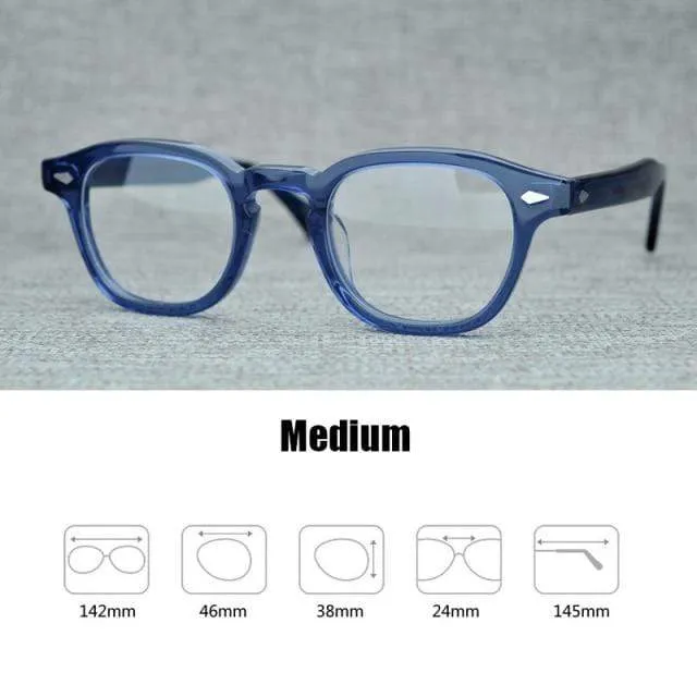 Männer Frauen Computer Brille Runde Transparente Brille Marke Design Acetat Stil Vintage Rahmen sq004