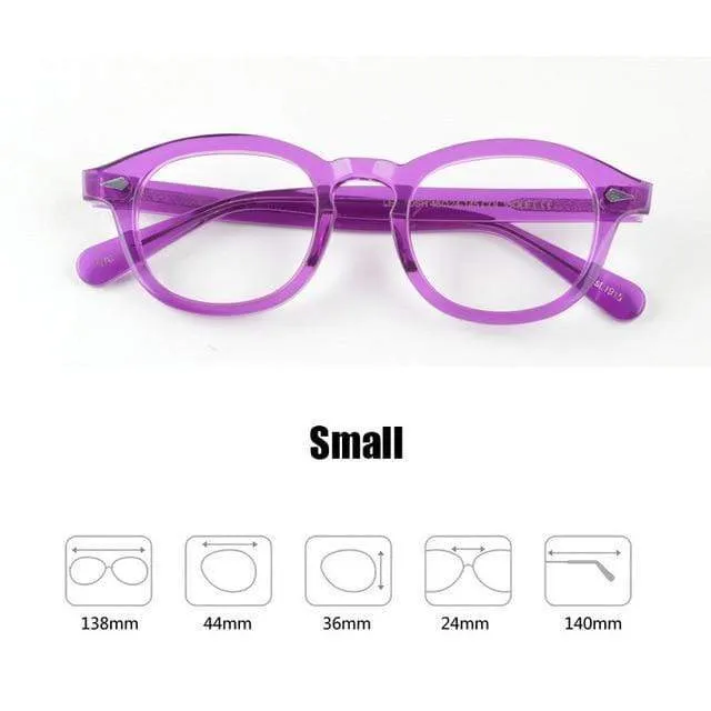 Männer Frauen Computer Brille Runde Transparente Brille Marke Design Acetat Stil Vintage Rahmen sq004