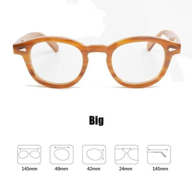 Männer Frauen Computer Brille Runde Transparente Brille Marke Design Acetat Stil Vintage Rahmen sq004