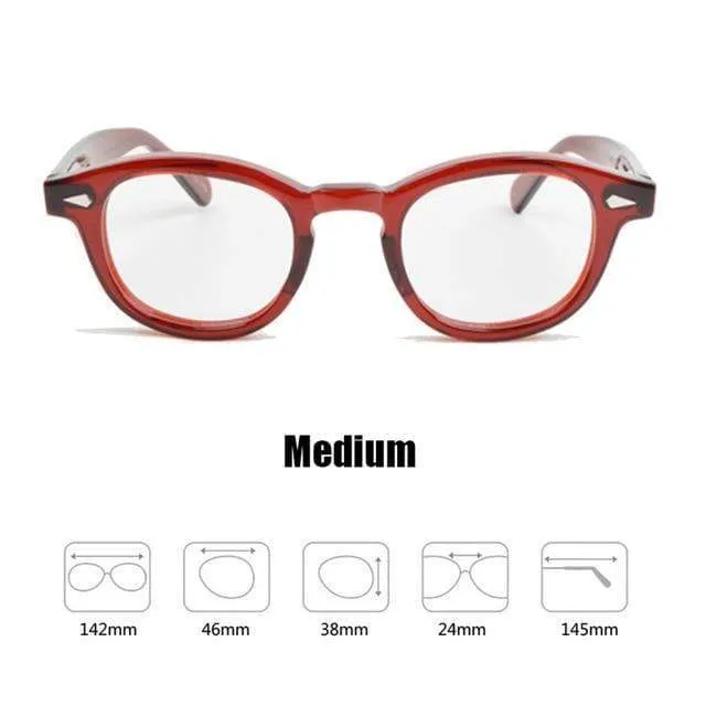 Männer Frauen Computer Brille Runde Transparente Brille Marke Design Acetat Stil Vintage Rahmen sq004