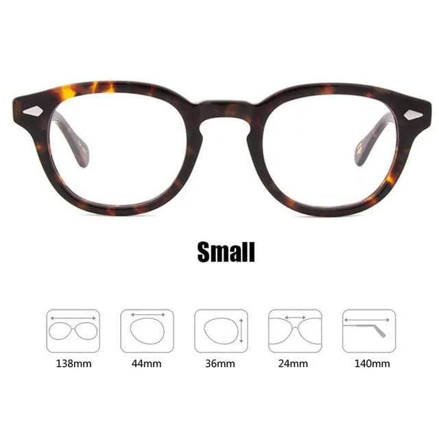 Männer Frauen Computer Brille Runde Transparente Brille Marke Design Acetat Stil Vintage Rahmen sq004