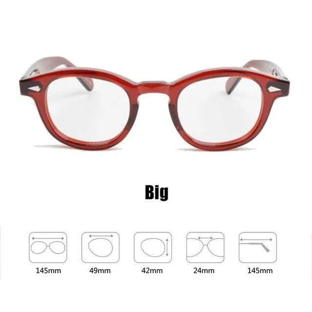 Männer Frauen Computer Brille Runde Transparente Brille Marke Design Acetat Stil Vintage Rahmen sq004