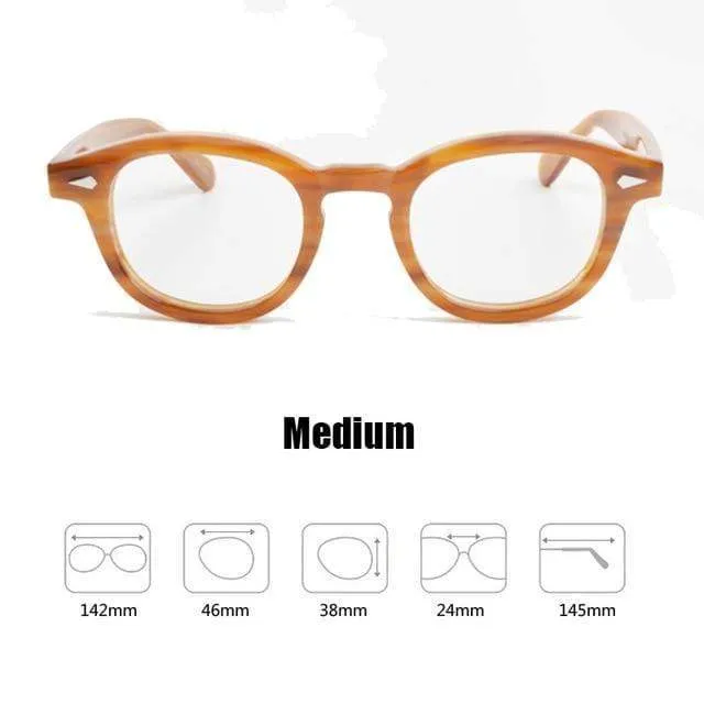 Männer Frauen Computer Brille Runde Transparente Brille Marke Design Acetat Stil Vintage Rahmen sq004