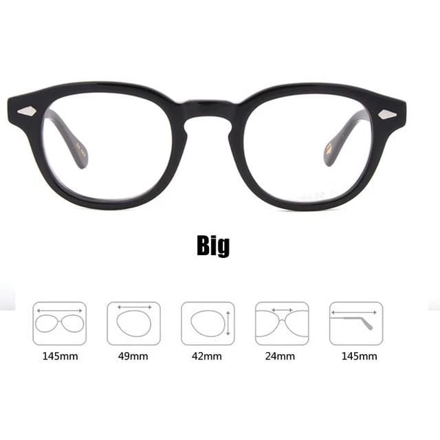 Männer Frauen Computer Brille Runde Transparente Brille Marke Design Acetat Stil Vintage Rahmen sq004