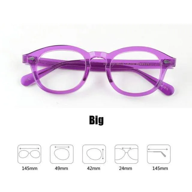Männer Frauen Computer Brille Runde Transparente Brille Marke Design Acetat Stil Vintage Rahmen sq004