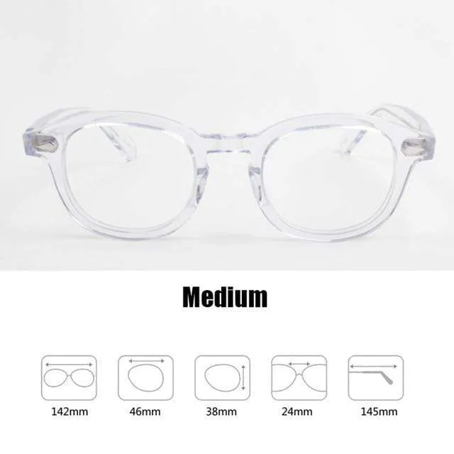 Männer Frauen Computer Brille Runde Transparente Brille Marke Design Acetat Stil Vintage Rahmen sq004