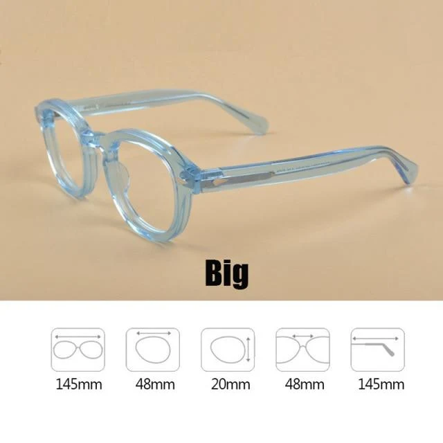 Männer Frauen Computer Brille Runde Transparente Brille Marke Design Acetat Stil Vintage Rahmen sq004
