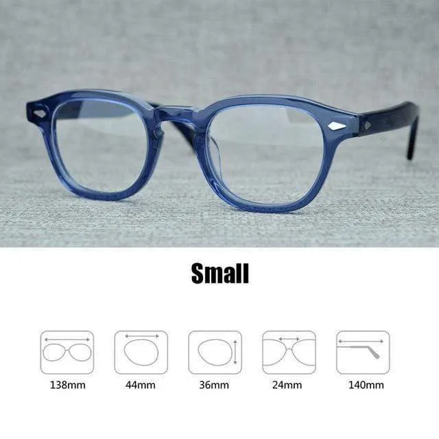 Männer Frauen Computer Brille Runde Transparente Brille Marke Design Acetat Stil Vintage Rahmen sq004