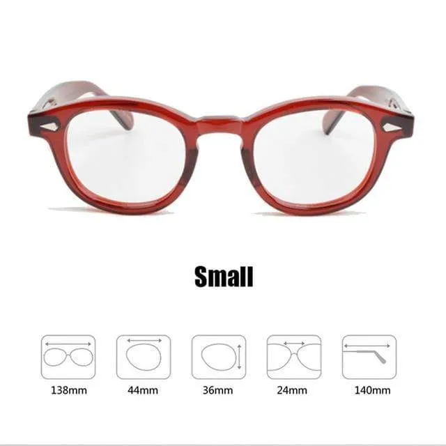 Männer Frauen Computer Brille Runde Transparente Brille Marke Design Acetat Stil Vintage Rahmen sq004