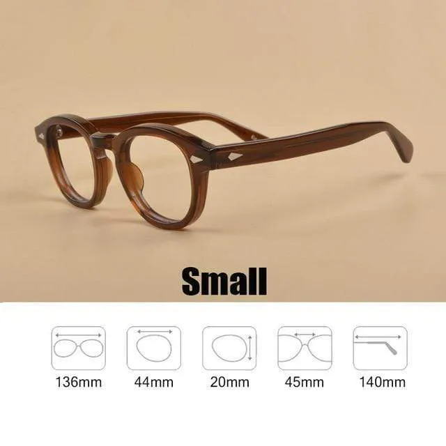 Männer Frauen Computer Brille Runde Transparente Brille Marke Design Acetat Stil Vintage Rahmen sq004