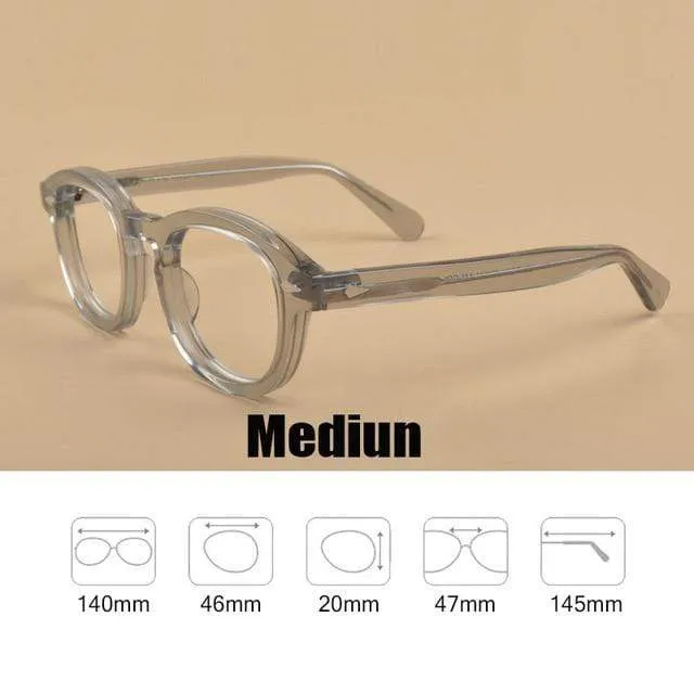 Männer Frauen Computer Brille Runde Transparente Brille Marke Design Acetat Stil Vintage Rahmen sq004