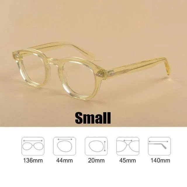 Männer Frauen Computer Brille Runde Transparente Brille Marke Design Acetat Stil Vintage Rahmen sq004