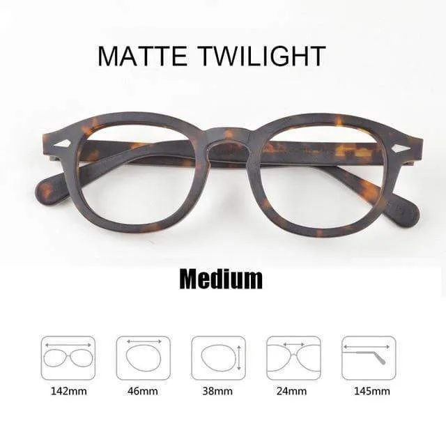 Männer Frauen Computer Brille Runde Transparente Brille Marke Design Acetat Stil Vintage Rahmen sq004