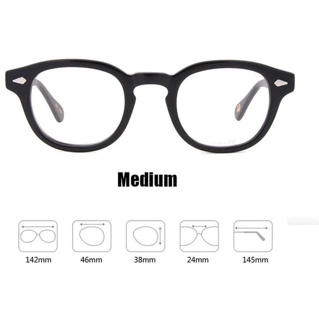 Männer Frauen Computer Brille Runde Transparente Brille Marke Design Acetat Stil Vintage Rahmen sq004