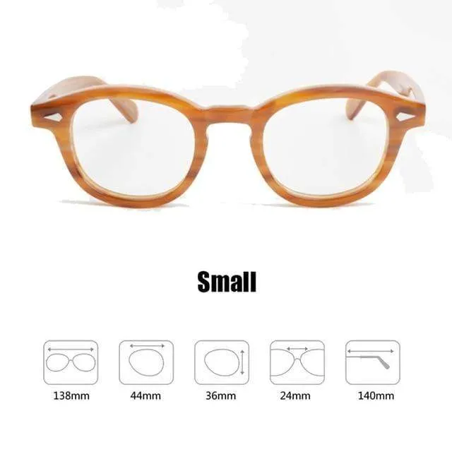 Männer Frauen Computer Brille Runde Transparente Brille Marke Design Acetat Stil Vintage Rahmen sq004