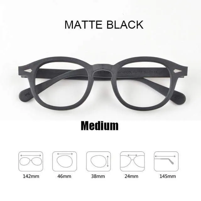 Männer Frauen Computer Brille Runde Transparente Brille Marke Design Acetat Stil Vintage Rahmen sq004