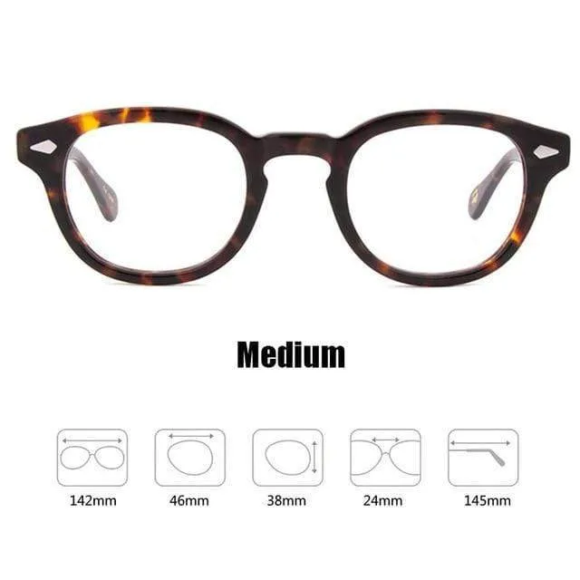 Männer Frauen Computer Brille Runde Transparente Brille Marke Design Acetat Stil Vintage Rahmen sq004