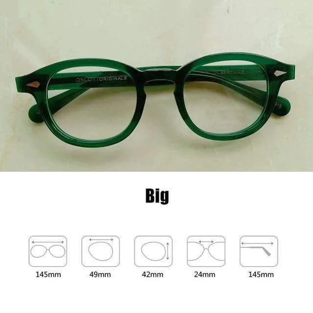 Männer Frauen Computer Brille Runde Transparente Brille Marke Design Acetat Stil Vintage Rahmen sq004