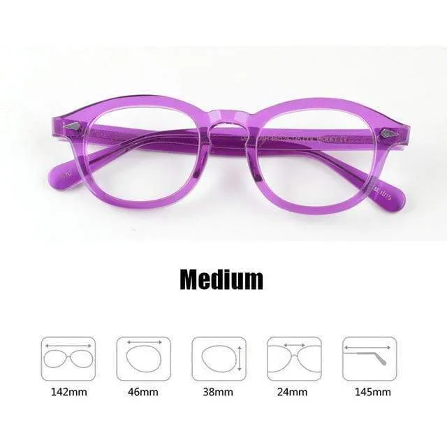 Männer Frauen Computer Brille Runde Transparente Brille Marke Design Acetat Stil Vintage Rahmen sq004