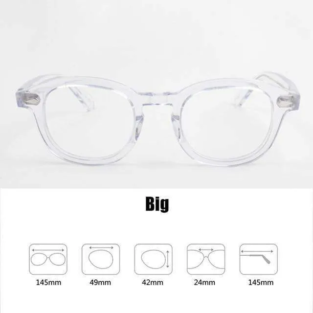 Männer Frauen Computer Brille Runde Transparente Brille Marke Design Acetat Stil Vintage Rahmen sq004