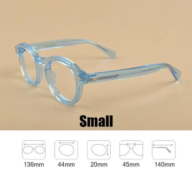 Männer Frauen Computer Brille Runde Transparente Brille Marke Design Acetat Stil Vintage Rahmen sq004