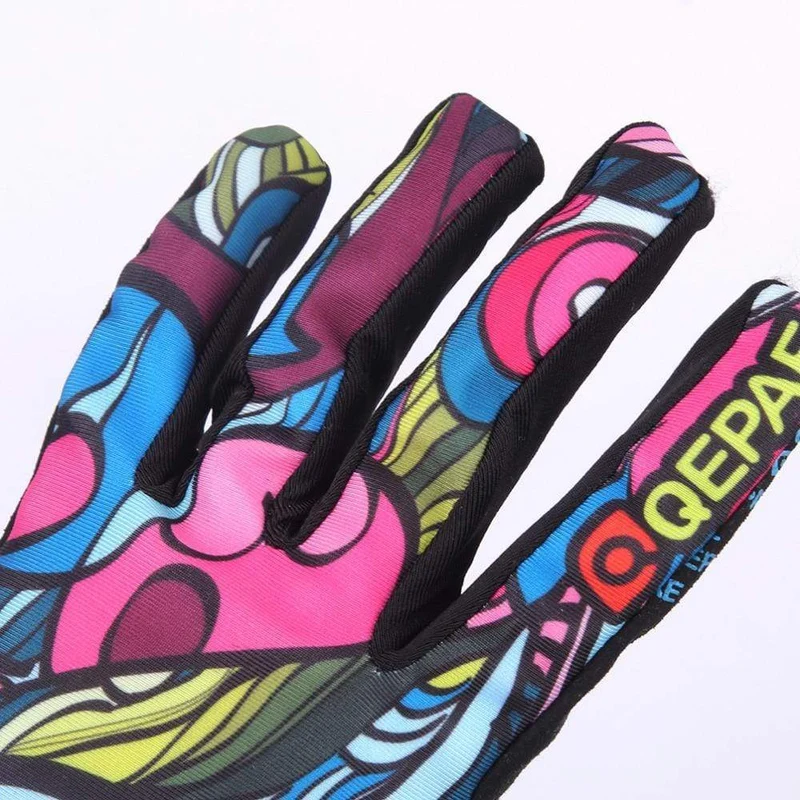 Drucken Radfahren Handschuhe Bike Fahrrad Sport Volle Finger Wandern Handschuhe Mesh GEL Winter Handschuhe Frauen