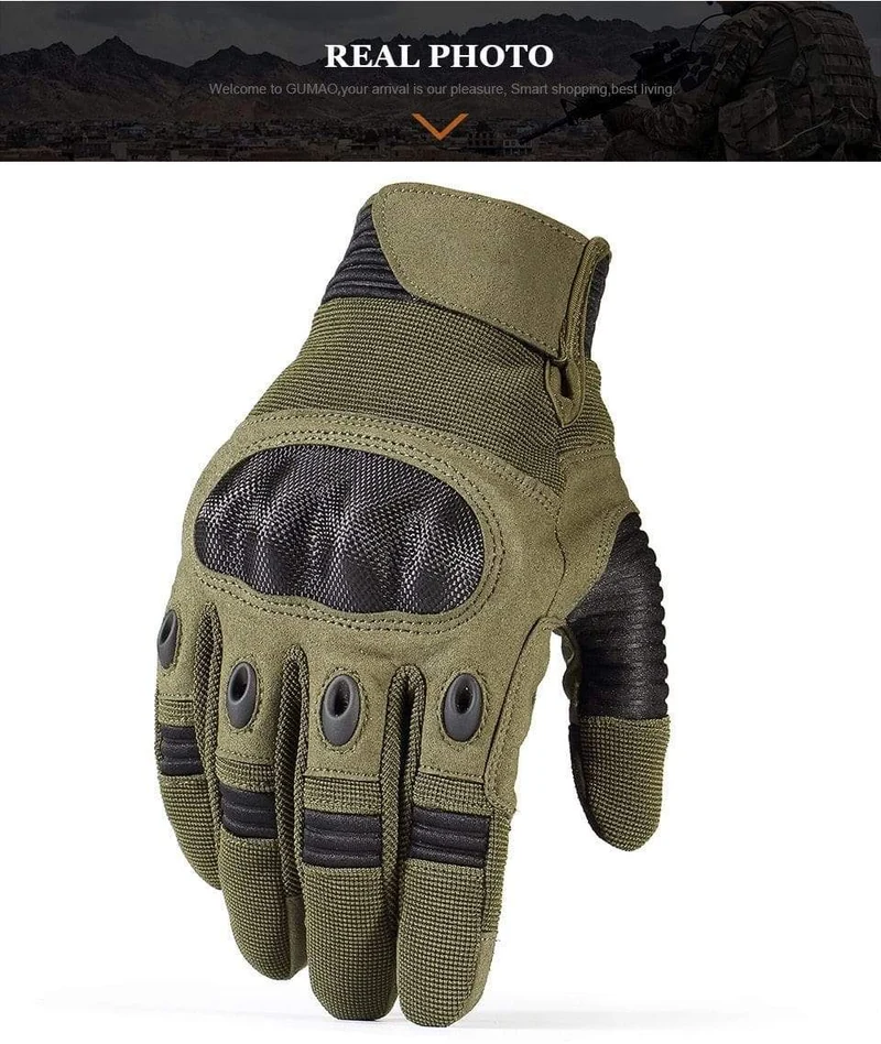 Fahrrad Militär Vollfingerhandschuhe Männer Taktische Handschuhe Jagd Paintball Wandern Klettern Airsoft Schießen Fäustlinge Männer Hard Shell