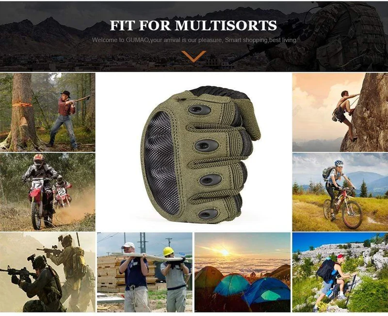 Fahrrad Militär Vollfingerhandschuhe Männer Taktische Handschuhe Jagd Paintball Wandern Klettern Airsoft Schießen Fäustlinge Männer Hard Shell