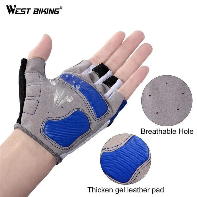 Halbfinger-Fahrradhandschuhe, Outdoor-Sport, MTB-Fahrradhandschuhe, Pad, atmungsaktiv, Fahrrad, Motorrad, Angeln, Fahrradhandschuhe