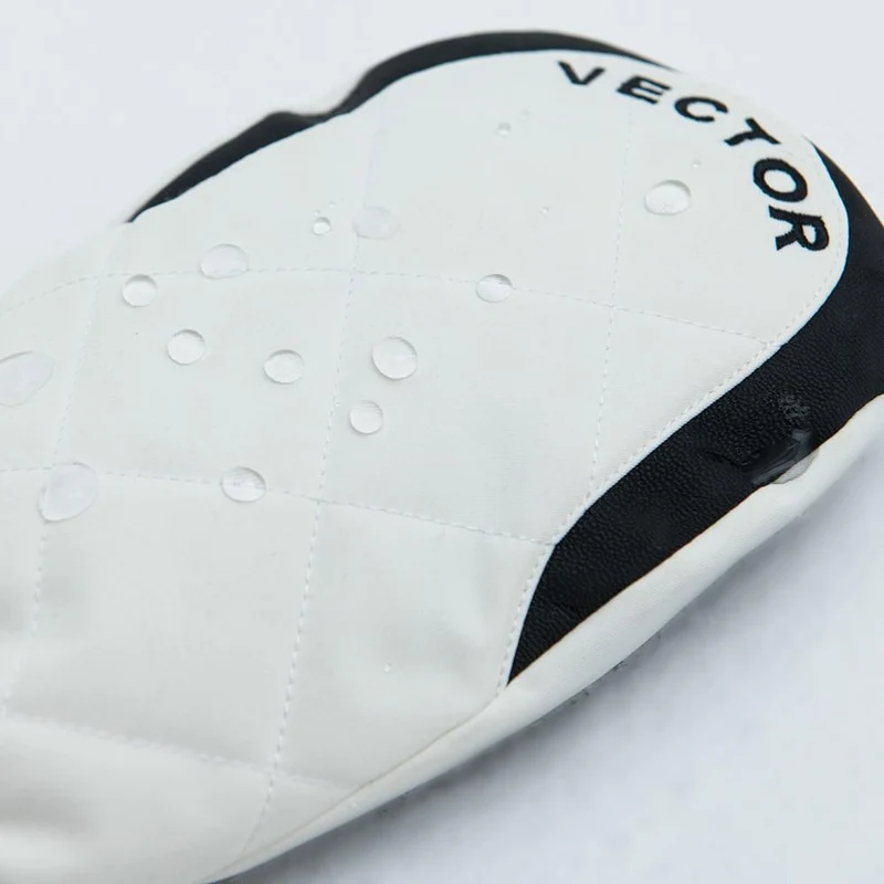 Extra Dicke Frauen 2-IN-1 Fäustlinge Ski Handschuhe Snowboard Männer Schnee Winter Sport Warme Wasserdichte Winddicht Skifahren Faux Leder Plam