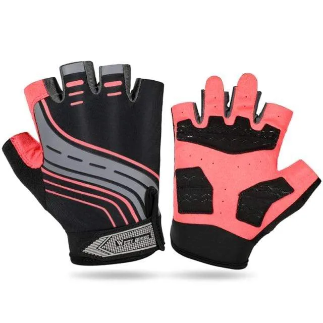 Anti-Rutsch-Gel-Pad-Fahrradhandschuhe, Gel-Pad, kurze Halbfinger-Fahrradhandschuhe, atmungsaktive Outdoor-Sporthandschuhe für Herren, MTB-Fahrräder
