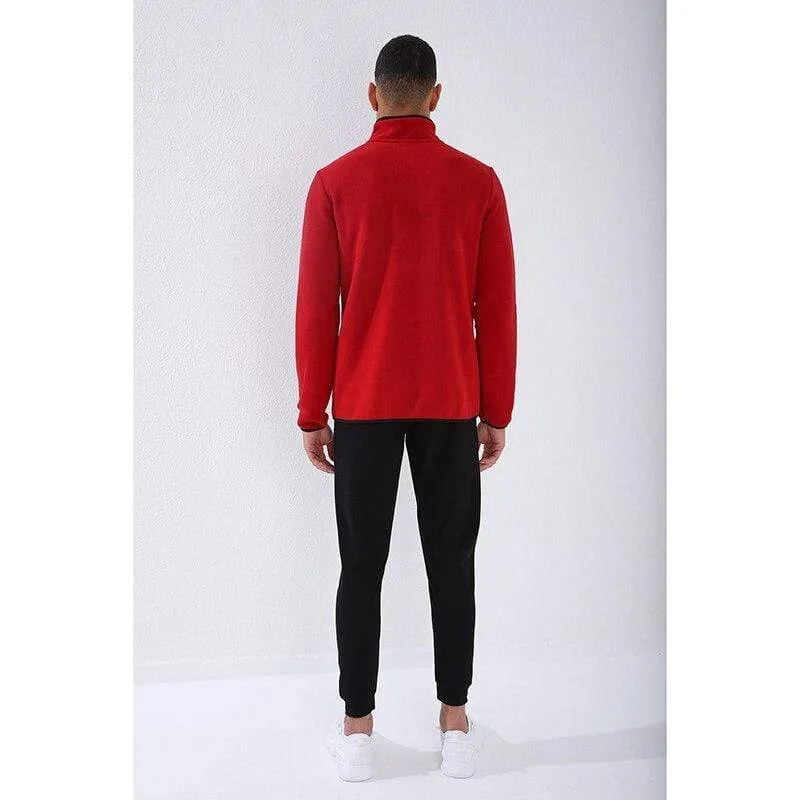 Lässige Sweatshirts mit Reißverschluss, Trainingsanzug für Männer, modische Jacke, Herrenbekleidung, Oberbekleidung, Sweatshirt, Herren-Sweatshirt mit Reißverschluss und Tasche, Slim Fit, Stehkragen, Fleece, ohne Kapuze, Sportbekleidung 87890