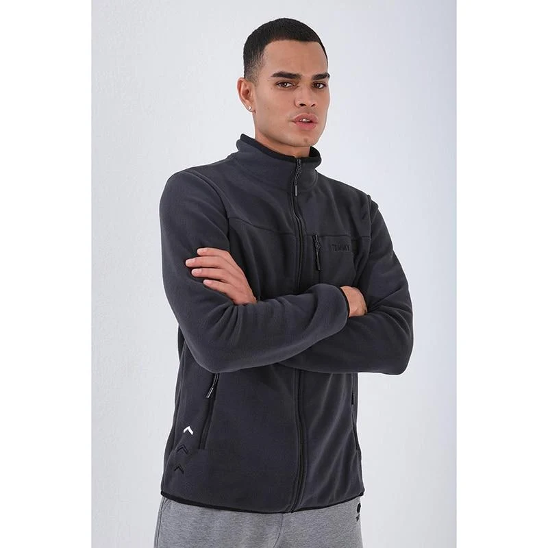 Lässige Sweatshirts mit Reißverschluss, Trainingsanzug für Männer, modische Jacke, Herrenbekleidung, Oberbekleidung, Sweatshirt, Herren-Sweatshirt mit Reißverschluss und Tasche, Slim Fit, Stehkragen, Fleece, ohne Kapuze, Sportbekleidung 87890