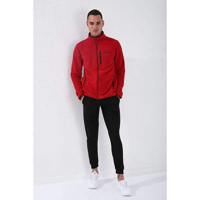 Lässige Sweatshirts mit Reißverschluss, Trainingsanzug für Männer, modische Jacke, Herrenbekleidung, Oberbekleidung, Sweatshirt, Herren-Sweatshirt mit Reißverschluss und Tasche, Slim Fit, Stehkragen, Fleece, ohne Kapuze, Sportbekleidung 87890