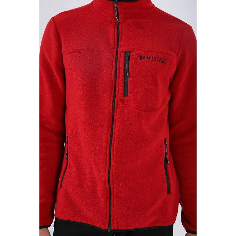 Lässige Sweatshirts mit Reißverschluss, Trainingsanzug für Männer, modische Jacke, Herrenbekleidung, Oberbekleidung, Sweatshirt, Herren-Sweatshirt mit Reißverschluss und Tasche, Slim Fit, Stehkragen, Fleece, ohne Kapuze, Sportbekleidung 87890