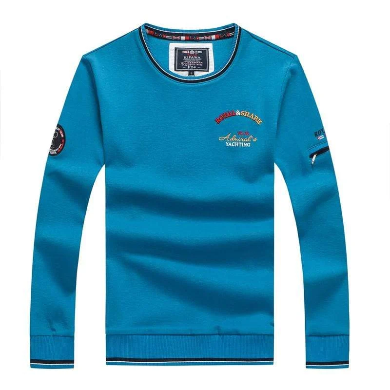Mode Gelb Shark Stickerei Sweatshirts Hoodies Business Mann Pullover Mit Kapuze Kleidung Homme