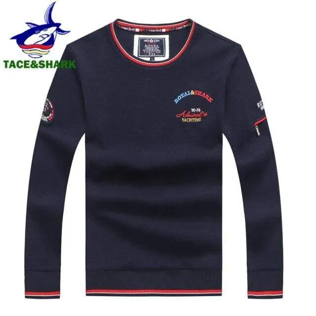 Mode Gelb Shark Stickerei Sweatshirts Hoodies Business Mann Pullover Mit Kapuze Kleidung Homme