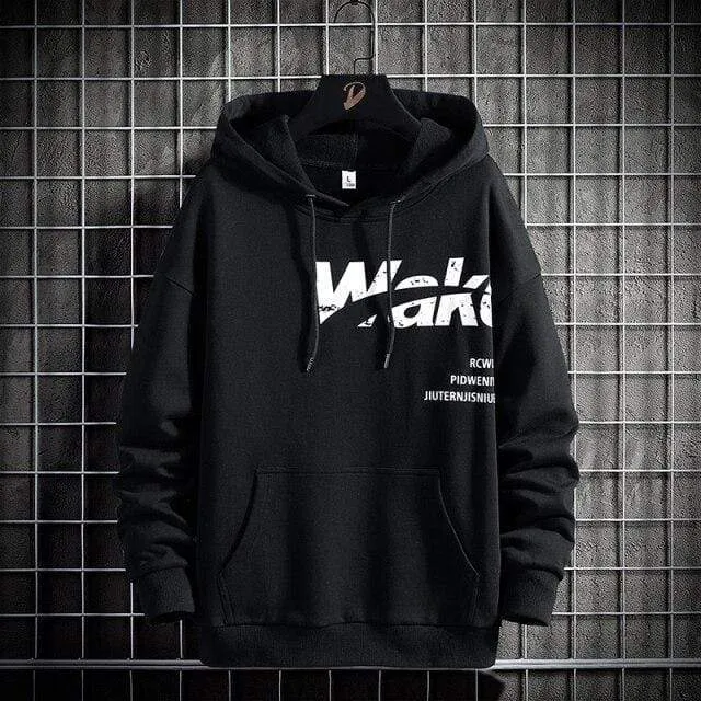 Herren Hoodies Männer 2021 Frühling Print Sweatshirt Japanischen Streetwear Harajuku Hip Hop Schwarz Hoodie Männer Sweatshirts