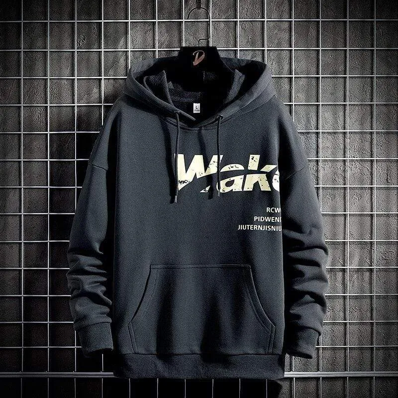 Herren Hoodies Männer 2021 Frühling Print Sweatshirt Japanischen Streetwear Harajuku Hip Hop Schwarz Hoodie Männer Sweatshirts